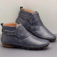 Botas cortas informales para mujer, botines planos a la moda - details 2