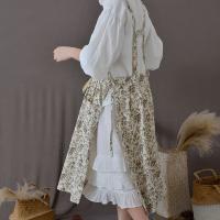 Delantal de cocina de algodón con estampado Floral, delantal de trabajo doméstico de estilo francés, delantal elegante suave para tienda de flores, cafetería - details 11