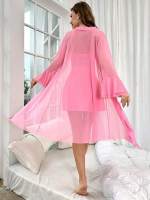 Lencería sexy para mujer, sexy, reunir pechos pequeños, tirantes de encaje, camisón de malla, traje sexual, ropa de estar - details 1