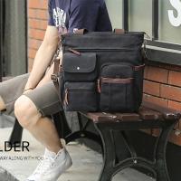 Bolso de mensajero de lona para hombre, bandolera Unisex, bolso de hombro para viaje, trabajo, universidad, Vintage, maletín - details 2