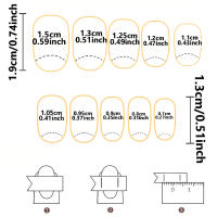 ARTAUG 24PCS Uñas Postizas De Presión Cuadradas Medianas Y Brillo Negro Con Polvo Uñas De Color Caramelo Para Verano Adornos Para Uñas - details 8