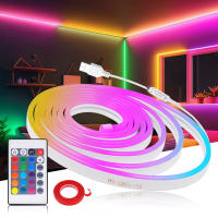 GAHADA Tira de LED Neón Moderna 108LEDs/m Impermeable Control Remoto Aplicación Bluetooth - details 0