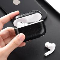 Funda de cuero para 2 auriculares, funda para auriculares para Apple AirPods 3 Pro de segunda generación, USB C - details 2