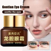 Crema para ojos de genciana de alta gama, 20G, que disminuye las ojeras, líneas finas, bolsas para los ojos, cuidado de los ojos, crema humectante reafirmante para los ojos, cuidado de la piel - details 1