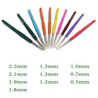 Agujas de Punto de Metal 10Pcs con Garras Ergonómicas Herramienta de Crochet Hooks Tamaño 0.5-2.2mm Material Plástico Hechas en China - details 2