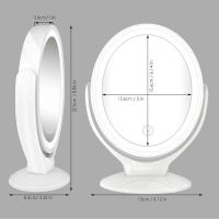 Espejo maquillaje con luz, giratorio 360 °, pantalla táctil de brillo ajustable,Adecuado para dormitorio y baño - details 7