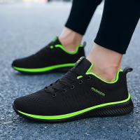 Zapatos ligeros para caminar para hombre, zapatillas deportivas informales a la moda, transpirables, color verde - details 12