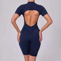 Monos Deportivos de Yoga Fiess Mangas Cortas, Espalda Abierta, Talla Única para Mujeres - details 8