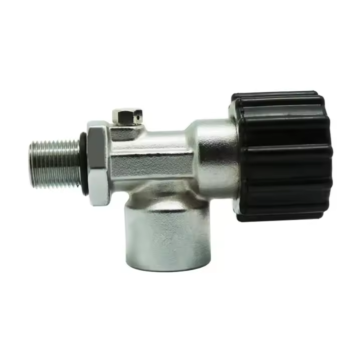 Válvula de buceo PCP M18X1.5 30Mpa Adaptador de recarga de estación de llenado de aire para cilindro de oxígeno de fibra de carbono, al aire libre - 1