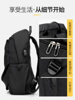 Mochila resistente al desgaste para viajeros, mochila informal de tela Oxford, mochila curva impermeable neutra para estudiantes de secundaria - details 2
