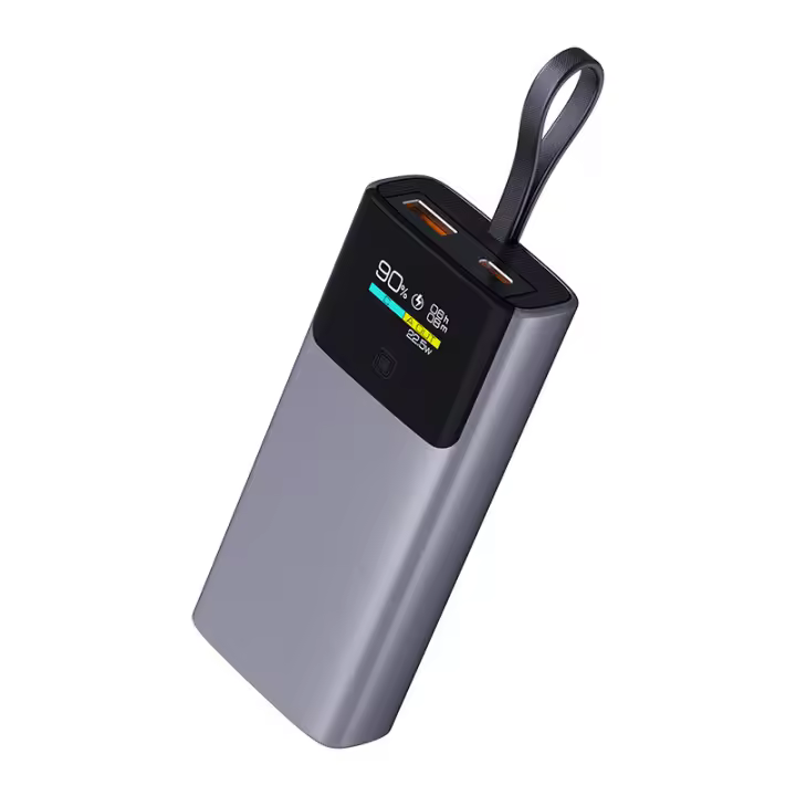 PowerBank 10000mAh 22,5W Carga rápida, cable autoequipado, batería de gran capacidad, pantalla digital inteligente - 1