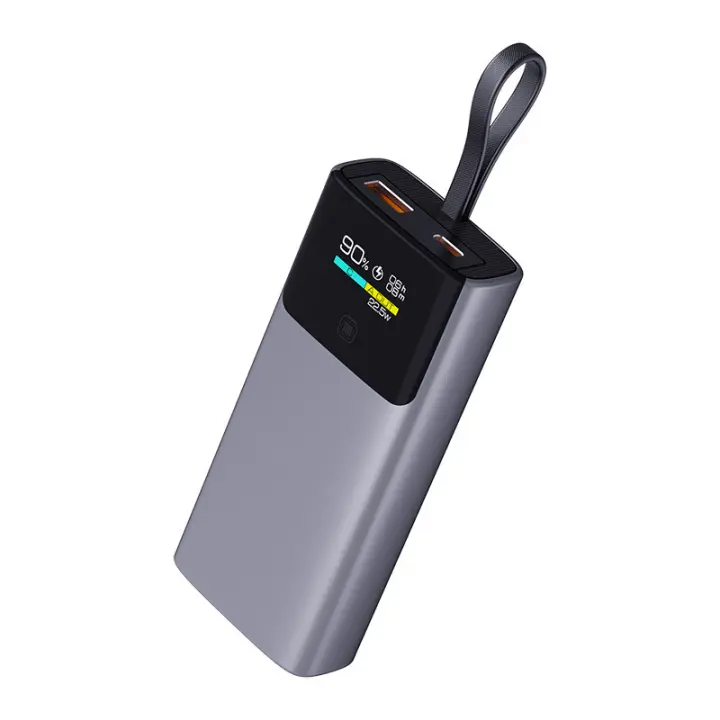 PowerBank 10000mAh 22,5W Carga rápida, cable autoequipado, batería de gran capacidad, pantalla digital inteligente - 1