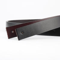 Cinturón de piel de vaca auténtica para hombre, sin hebilla, hebilla lisa, 5 colores, accesorios para el cuerpo - details 4