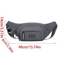Riñonera multifuncional impermeable para hombre, bolsa de nailon de gran capacidad para correr, cinturón ajustable y portátil - details 7