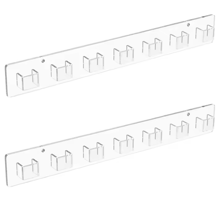 Organizador de gafas de sol, soporte de pared, exhibición de gafas de sol acrílicas, para decoración de oficina y hogar, regalos únicos, 2 paquetes - 1