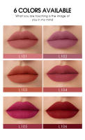 Langmanni Juego de 6 pcs labiales líquidos mate color nude - Tonos pigmentados y de larga duración, paquete de brillo labial, colección de regalo para niñas/mujeres - details 5