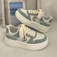 Nuevos Zapatos Blancos De Plataforma, Zapatos De Placa Base Suave Versátiles De Moda - details 3