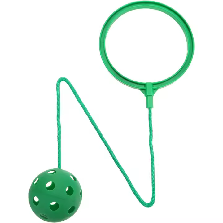 Pelota de saltar para niños y adultos, juguete de tobillo plegable, anillo de salto deportivo, cuerda de saltar para Fitness - 1
