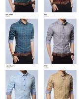 Nueva marca de moda Camisa de cuadros de algodón Camiseta slim fit para hombre camisa social para hombres de manga larga negocios camisas hombre m-5xl - details 2