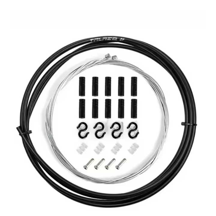 Kit De Cable De Freno Y Cambio Para Bicicleta 2m/2.5m 4mm/5mm Set Completo De Reparación Para Bicicletas De Montaña Y Carretera Con Aluminio Y Acero Carbono - 1