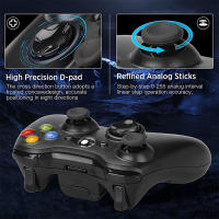 BLUEKAKA Gamepad inalámbrico de 2,4G para Xbox 360, controlador receptor de consola para Microsoft Xbox 360, Joystick de juego para PC win7/8/10 - details 7