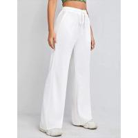 Pantalones de cintura alta y pierna ancha para mujer, pantalones holgados de calidad con cordón, primavera y otoño - details 16