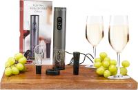 Abridor de Vino Eléctrico con Set de Cortador de Aluminio Vacío y Licuadora para Amantes del Vino para Cocina Fiesta Bar Boda Recargable - details 6