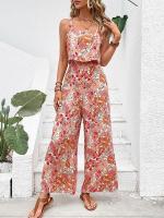 Mono largo para mujer, monos de pierna ancha con espalda descubierta, monos informales sin mangas, ropa de verano para mujer 2025 - details 1