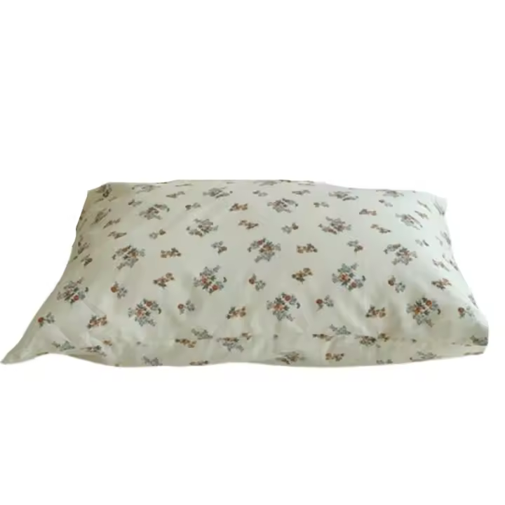 Funda de almohada de algodón transpirable moderna, funda de almohada colorida con estampado Floral de dibujos animados, funda de cojín de sofá suave INS - 1