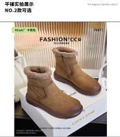 Nuevas botas de nieve de terciopelo cálidas botas de mujer botas cortas casuales versátiles - details 6