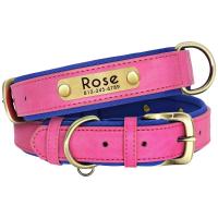 Collar de Cuero Personalizado para Perros Suave y Almohadilla Placa de Identificación de Mascota - details 9