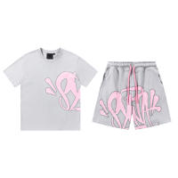 Syna World Drill Summer Tracksuits Conjunto de camiseta y pantalones cortos de hip hop para hombre - details 4