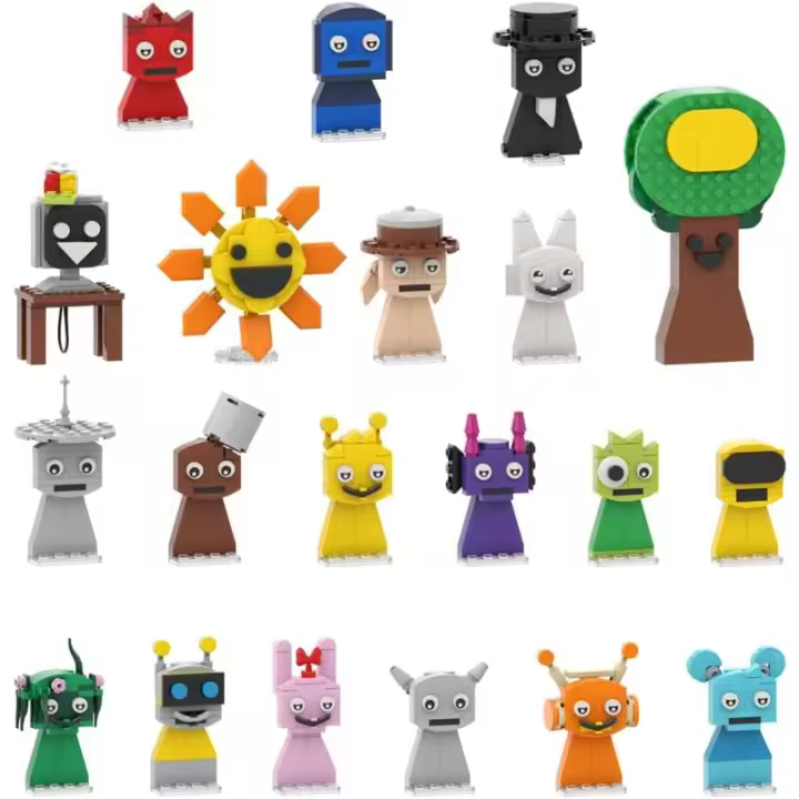 Oren/Raddy/Clunker/Fun pero 20 en 1 Mini juguetes de construcción compatibles con, modelo de juego de música lindo de terror creativo, - 1