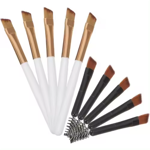 minkissy 20 piezas cepillo de cejas herramientas de belleza cepillo de maquillaje de doble extremo mini herramientas cepillo de pestañas herramienta de maquillaje cepillo aplicador de cejas cepillo de - 1