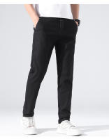 2025 Primavera Nueva pierna recta casual Slim Fit Versátil largo para hombres, pantalones elásticos de negocios ligeros para hombres - details 3