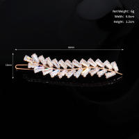 Pinzas Para El Cabello De Mujer Con Zirconia Y Cristal Adornos De Moda Para El Pelo Barretas De Boda Joyería Accesorios Para El Cabello - details 8