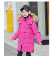 Chaqueta de Abrigo para Niñas Invernal 2025 Cálida, Gruesa, Capucha de Piel Sintética, Abrigo de Exterior para Adolescentes 2-12 Años - details 14