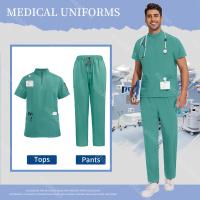 ropa médica para hombre, uniforme de hospital, traje exfoliante, ropa de trabajo quirúrgica, accesorios de enfermera, traje de trabajo para el cuidado de mascotas - details 17
