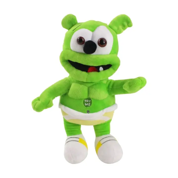 Oso de goma de peluche, oso tibetano verde, juguete, accesorios para celebraciones navideñas, acompañan juguetes antes de caminar a la cama (A5-JZ0167) - 1