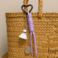 Llavero antipérdida para parejas de bádminton, colgante de cuerda trenzada para bolso, colgante de estilo deportivo, decoración de bolso, llavero con nudo, llave de coche - details 12