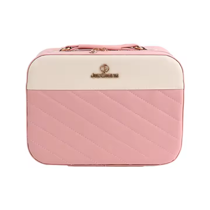 Exquisito-bolsa de cosméticos de gran capacidad para mujer, bolsa de aseo impermeable, almacenamiento de maquillaje, conjunto organizador de viaje portátil - 1