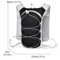 Chaleco de hidratación para correr transpirable, bolsa de hidratación para correr, ultraligera, impermeable, Material de nailon, mochila de agua con múltiples bolsillos - details 0