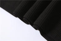 Camisola de cintura alta con cuello en U, corte ajustado de color liso para mujer, moda urbana - details 13