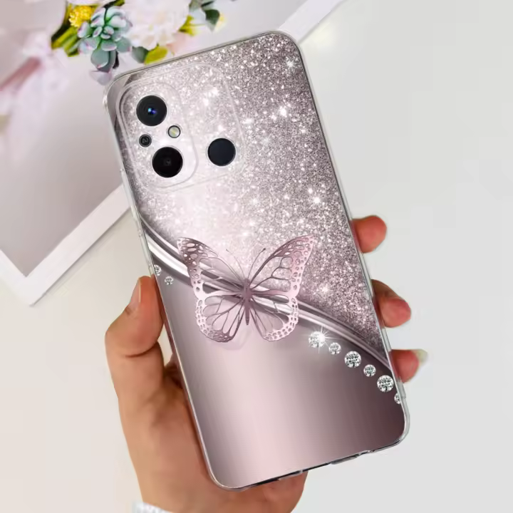 Fundas de silicona transparente para Xiaomi Redmi 12c, patrón de moda, pintura al óleo, funda de teléfono, Redmi 12c, 12 c, redmi12c - 1