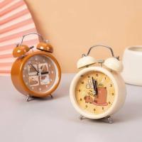Lindo Capybara niños despertador doble campana decoración del hogar reloj despertador mecánico Reloj de escritorio - details 0