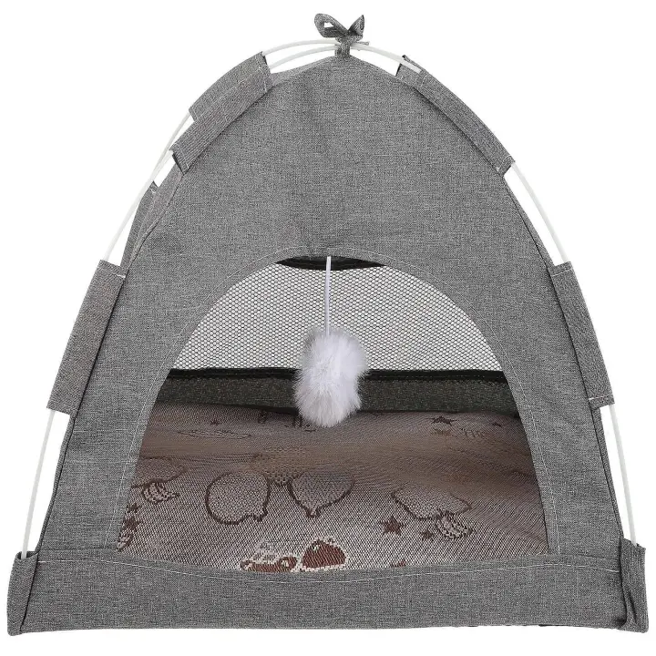 Casa para gatos, casa para perros, tienda para mascotas transpirable de verano, casa para mascotas, tienda interior para cachorros y perros - 1