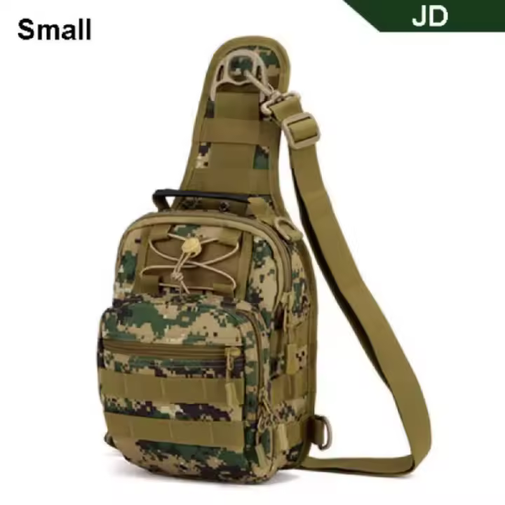 Bolsa táctica pequeña para viajes, pesca, senderismo, caza, deportes al aire libre, bandolera de pecho, bolsa militar del ejército - 1
