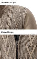 2025 otoño e invierno nuevo abrigo suéter de punto informal cálido acolchado de Cachemira para hombre - details 9