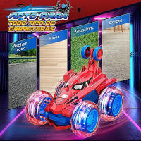 Coche teledirigido para Niños, 2,4G, con Luces, Diseño de Tiburón y Dinosaurio, 360 Grados y Acrobacias Todo Terreno - details 0