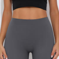 Pantalones acampanados con cintura en V, leggings de yoga de secado rápido de cintura alta, pantalones deportivos de pierna ancha para Fiess - details 39